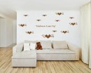 Flying Hearts with Quotes Vinyl Decal Children Sticker